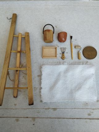 Lote pintor miniatura