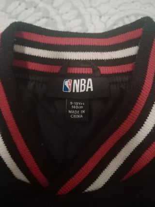 Chaqueta Chicago Bulls NBA Negra y Blanca