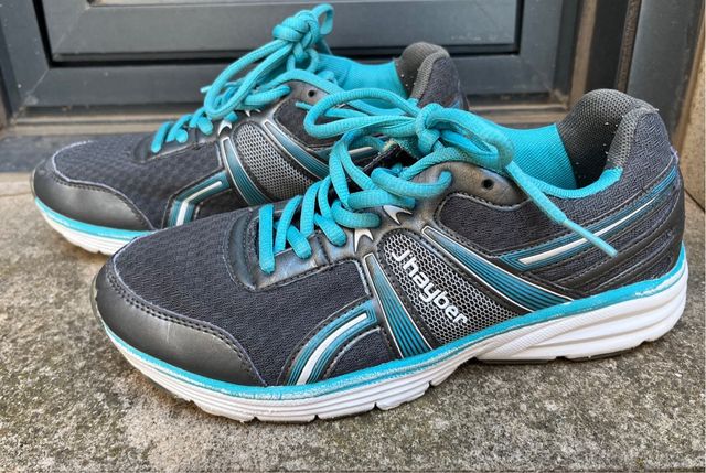 Deportivas Jhayber grises y turquesa