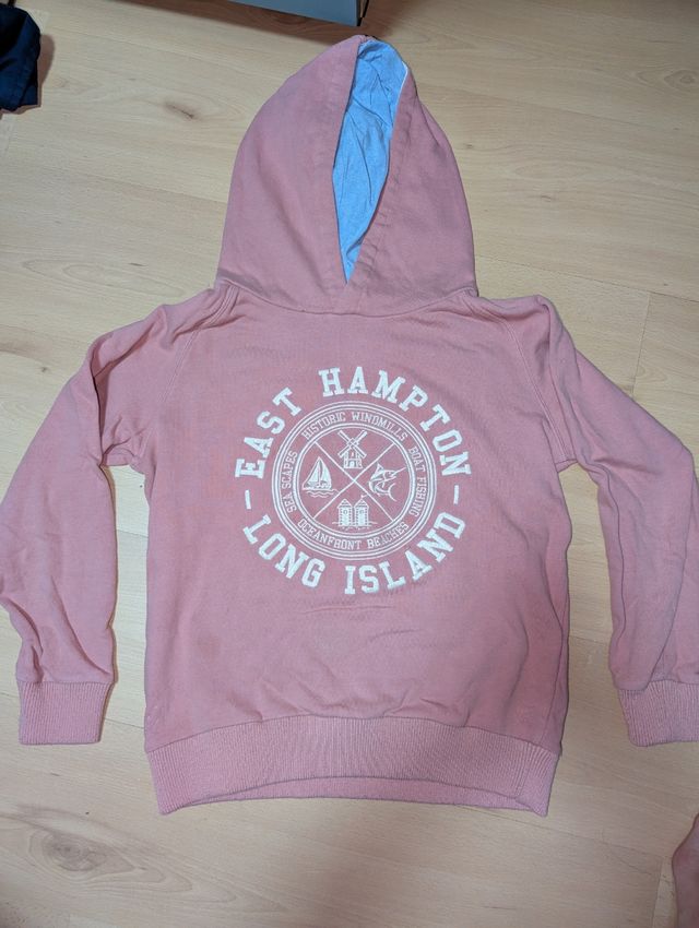 Sudadera color salmón East Hampton T.13-14