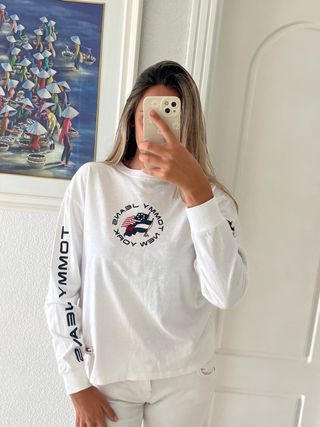 Camiseta Tommy Hilfiger Vintage Blanca