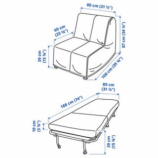 Sillón cama blanca