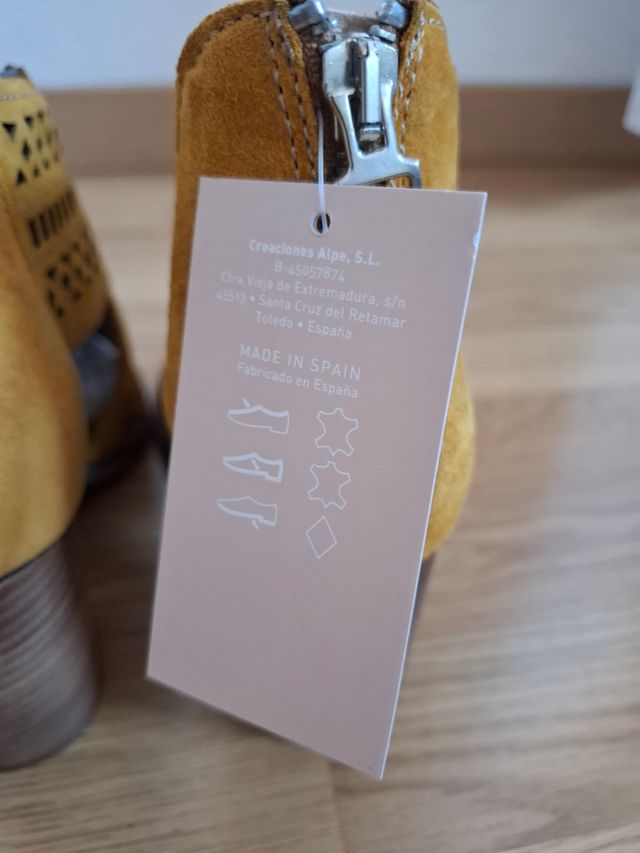 Sandalias Alpe Amarillas Talla 38