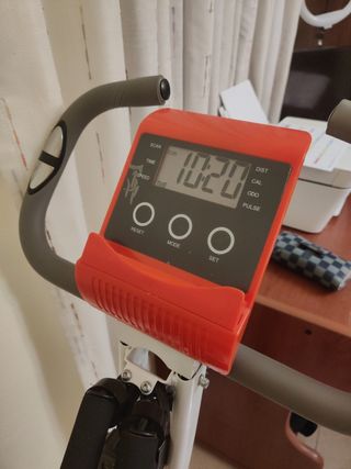 Bicicleta Estática Plegable Naranja y Gris