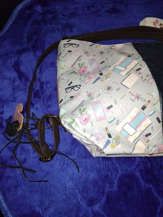 Bolso Mochila Candy Morado y Marrón