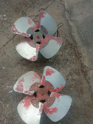 2 Ventiladores Industriales Rojo