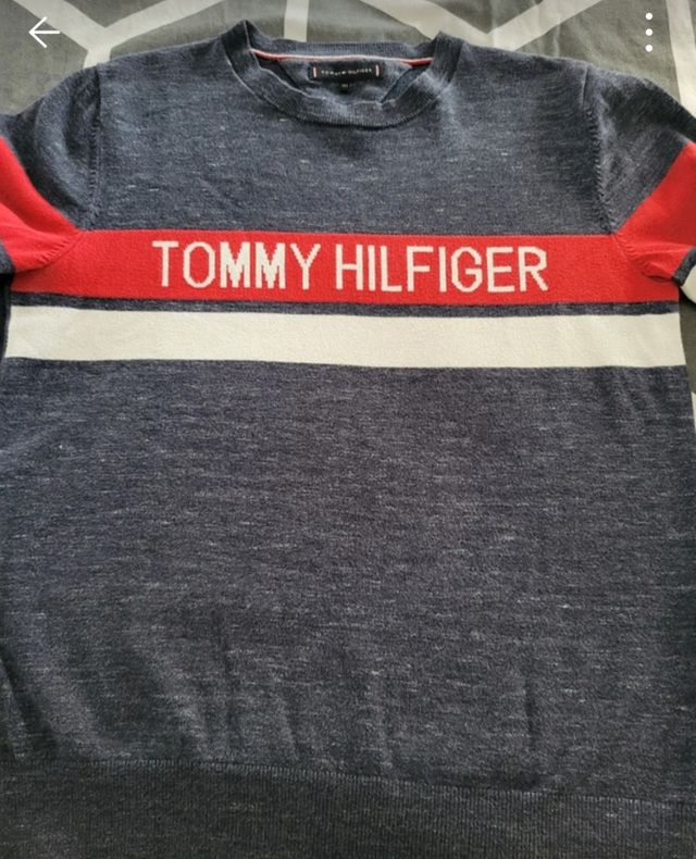 Jersey Tommy Hilfiger azul y rojo