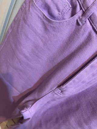 Pantalones anchos lilas Shein