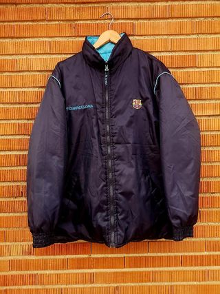 Abrigo FC Barcelona Plumas Vintage Reversible 2000
