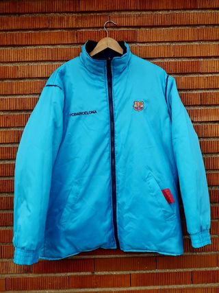Abrigo FC Barcelona Plumas Vintage Reversible 2000