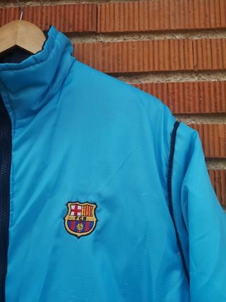 Abrigo FC Barcelona Plumas Vintage Reversible 2000