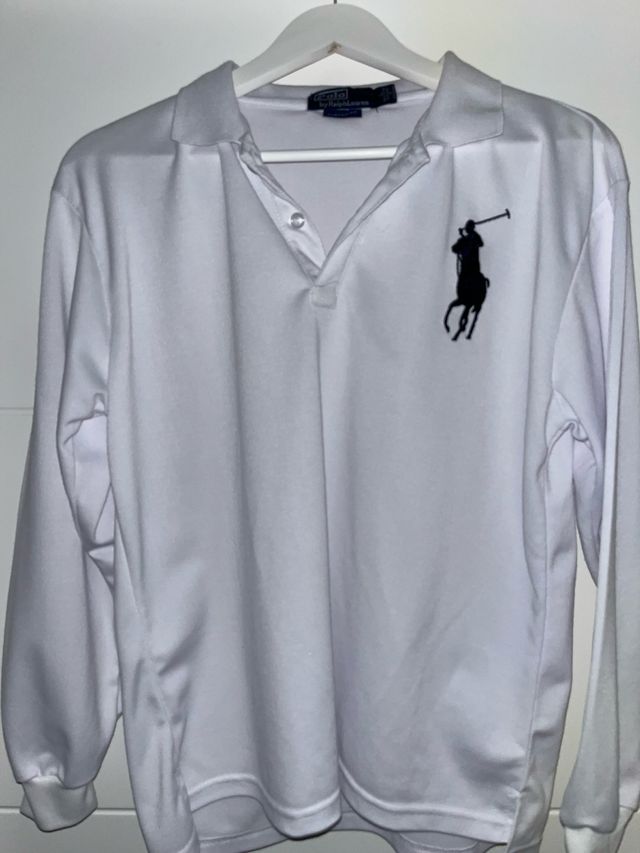Polo Ralph Lauren Blanco Manga Larga