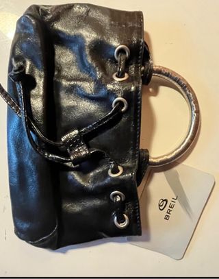 Pochette Breil nera con manico ad anello