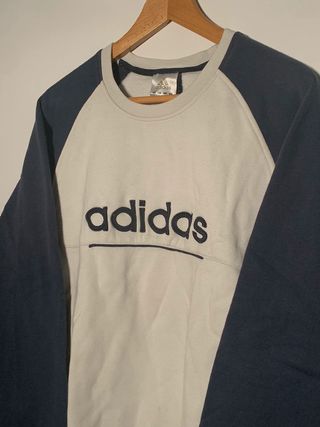 Sudadera Adidas vintage, jersey retro streetwear