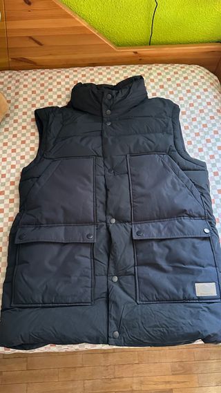 Chaleco acolchado azul marino talla M