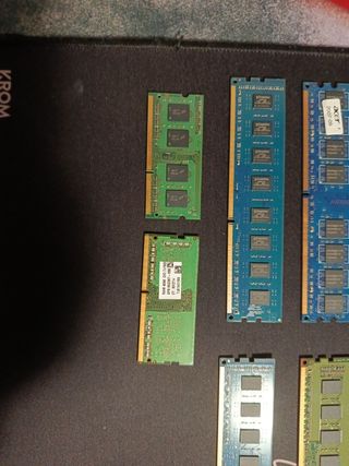 Tarjetas RAM DDR3 y DDR4