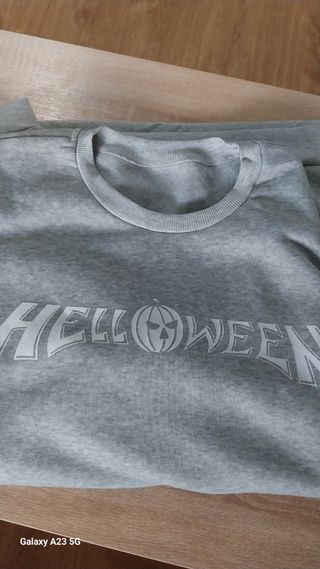 Sudadera Helloween logo gris