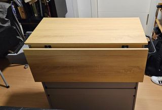Mesa auxiliar cocina abatible con ruedas