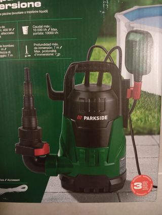 Bomba Sumergible Parkside 400W nueva