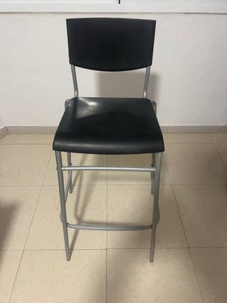 2 Banconi alti nero e argento