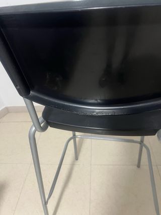 2 Banconi alti nero e argento