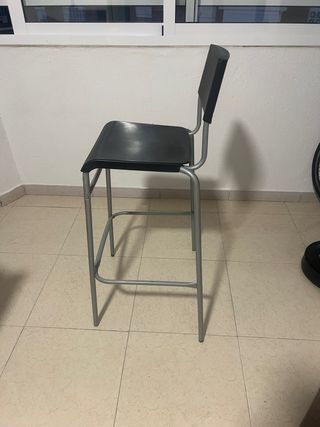 2 Banconi alti nero e argento