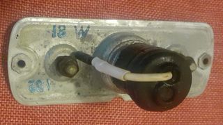 Piloto intermitente naranja tulipa cristal antiguo