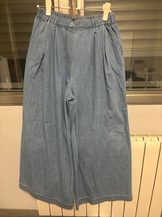 Pantalones vaqueros anchos azules