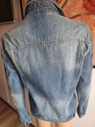 Cazadora tejana azul