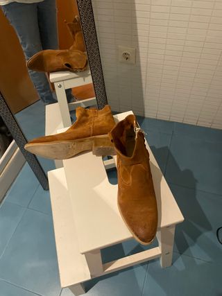 Botines camperos piel ante