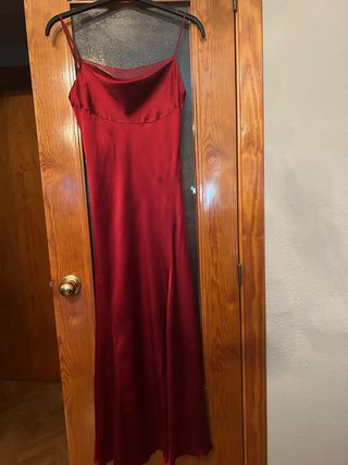 Vestido largo fiesta Roberto Verino rojo