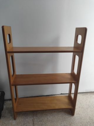 Estantería de madera de 3 baldas