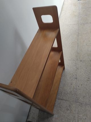Estantería de madera de 3 baldas
