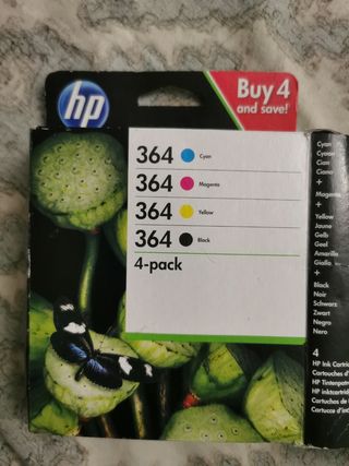 Cartucho tinta HP sin abrir azul magenta