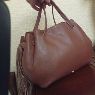 Bolso Piel Marron Camel Purificación García