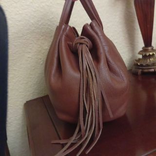 Bolso Piel Marron Camel Purificación García
