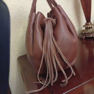 Bolso Piel Marron Camel Purificación García