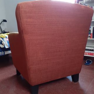 Butaca sillón anaranjado