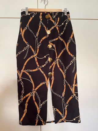 Falda larga Adela estampado cadenas