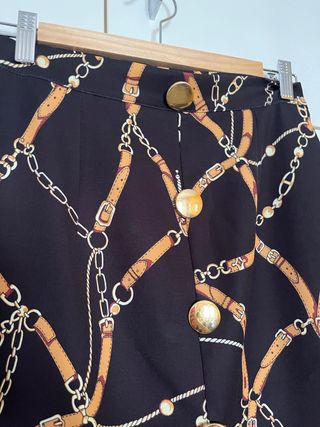 Falda larga Adela estampado cadenas