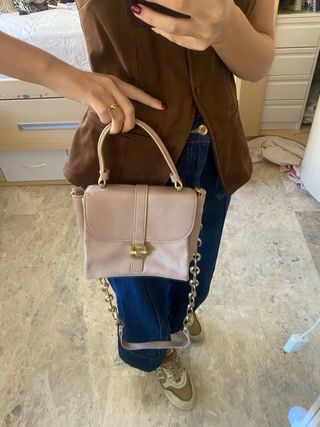 Bolso Zara rosa palo