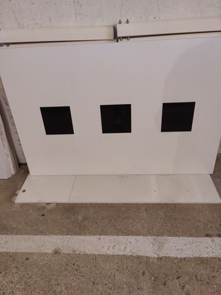 Mesa de comedor extensible blanca