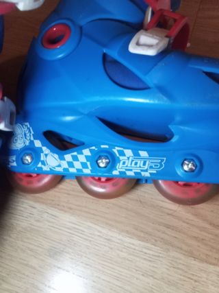 Patines Oxelo Talla 35 Azul/Rojo