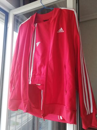Chándal Adidas Talla M Rojo Nuevo