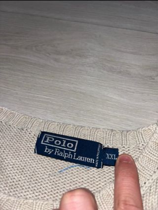 Jersey Polo Ralph Lauren punto gris XXL
