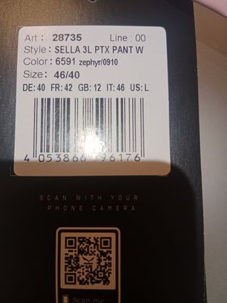 Pantalones Salewa impermeables mujer