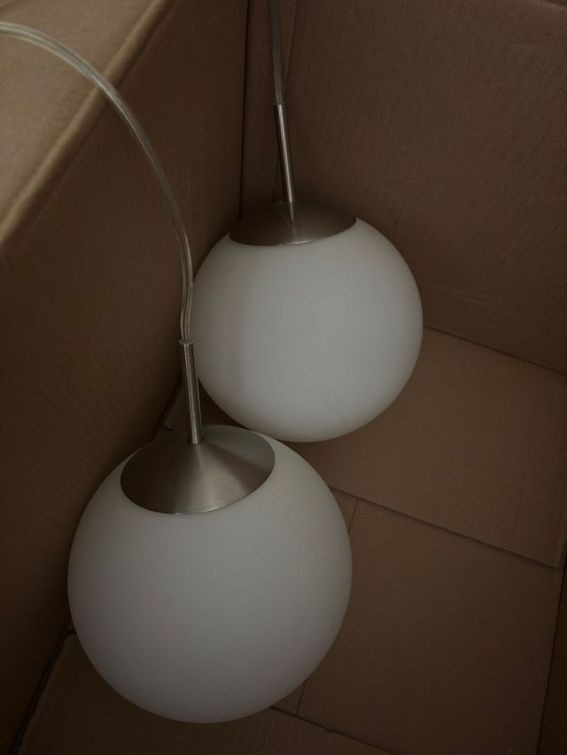 Lámparas colgantes redondas de cristal