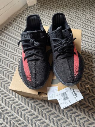 Adidas Yeezy Boost 350 V2 Negro/Rojo 