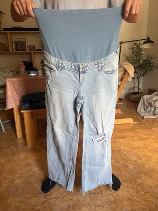 Pantalones premamá tejanos