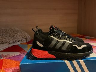 Adidas ZX Boost 1K Zapatillas Negras Rojas nuevas 